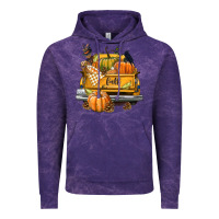 Cloud Purple Fall Truck Vintage Hoodie - texasbilliewilder