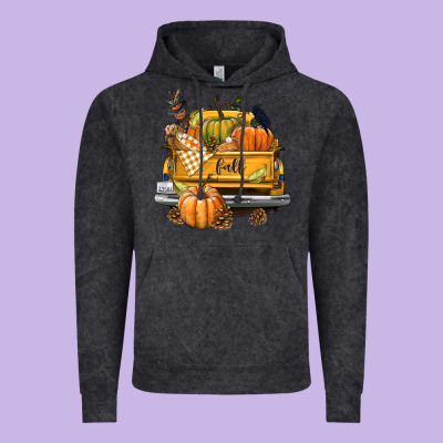 Fall Truck Vintage Hoodie Designed By Texasbilliewilder