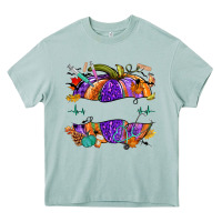 Arona halloween nurse pumpkin custom name Heavy Core Tee - NancyCooperArtShop