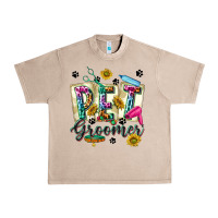 French Oak Western Pet Groomer Urban Heavy Tee - texasbilliewilder