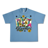 Pebble Blue Western Pet Groomer Urban Heavy Tee - texasbilliewilder