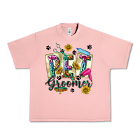 Salmon Western Pet Groomer Urban Heavy Tee - texasbilliewilder