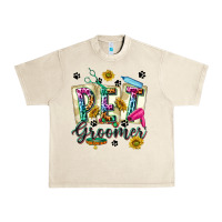 Sandshell Western Pet Groomer Urban Heavy Tee - texasbilliewilder