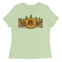 Matcha Western Mom With Sunflower Ladies Tee - BundleAndBundleShop