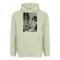 Matcha requiem for a dream black transparent Heavyweight Hoodie - tuanDangUi