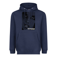 Navy requiem for a dream black transparent Heavyweight Hoodie - tuanDangUi
