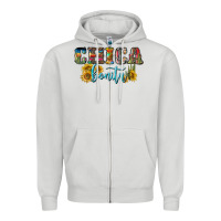 Dove Grey chica bonita Zipper Hoodie - BundleAndBundleShop