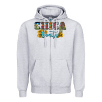 Heather Grey chica bonita Zipper Hoodie - BundleAndBundleShop
