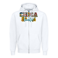 White chica bonita Zipper Hoodie - BundleAndBundleShop