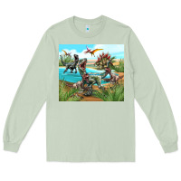 Matcha dinosaurs Long Sleeve Tee - TumblerDesignByShophia