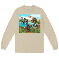 Mushroom dinosaurs Long Sleeve Tee - TumblerDesignByShophia