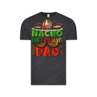 Vintage Black Nacho Average Dad with Mustache Vintage Tee - texasbilliewilder