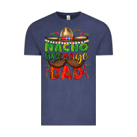 Vintage Denim Nacho Average Dad with Mustache Vintage Tee - texasbilliewilder