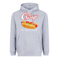 Heather Grey chicago hot dog summer style 4th of july no ketchu Heavyweight Hoodie - tuanDangUi