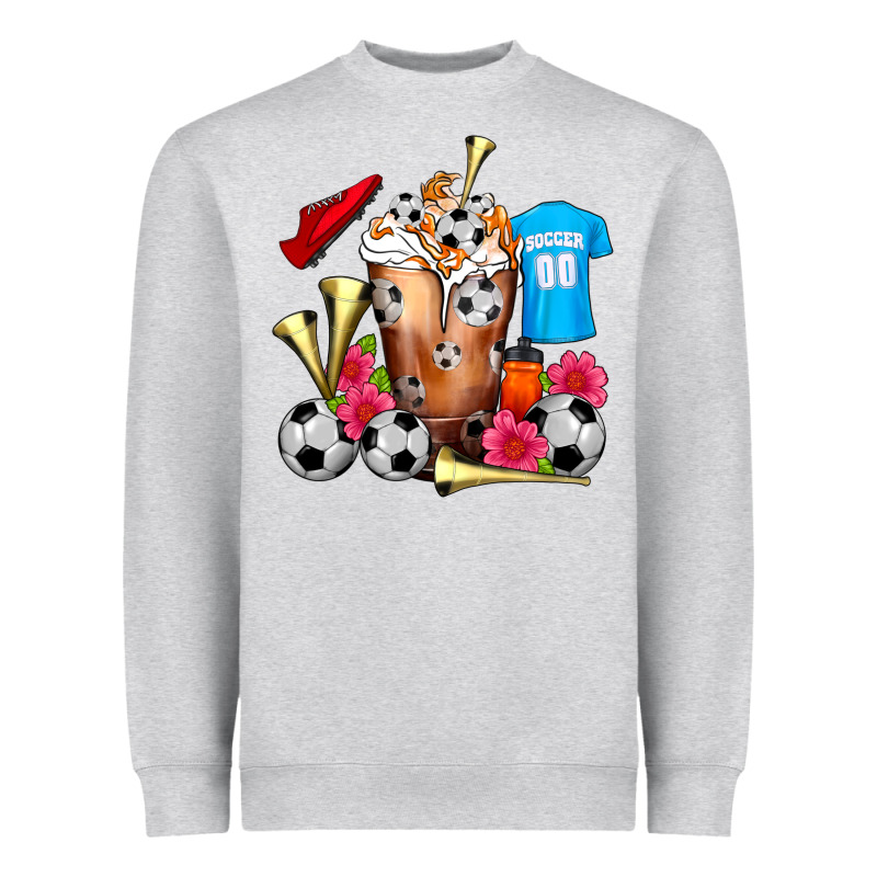 Soccer Cold Drink Frappe Heavyweight Sweatshirt by FaDigitalArtStudio | Teevron