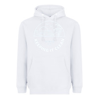 White 4ocean 9 Heavyweight Hoodie - tuanDangUi