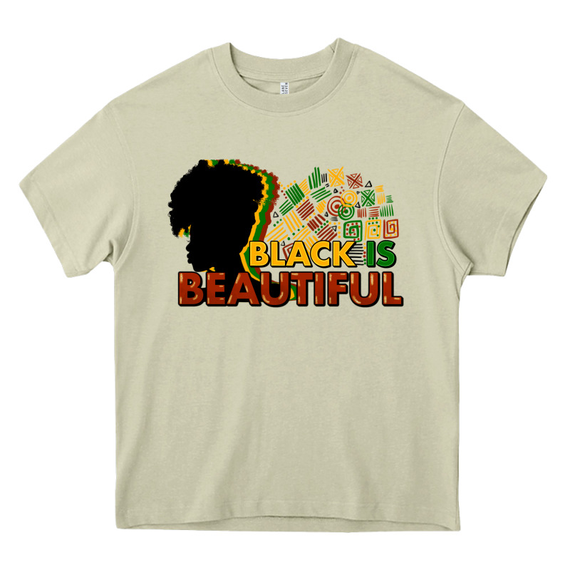 Black Is Beautiful Heavy Core Tee by NancyCooperArtShop | Teevron