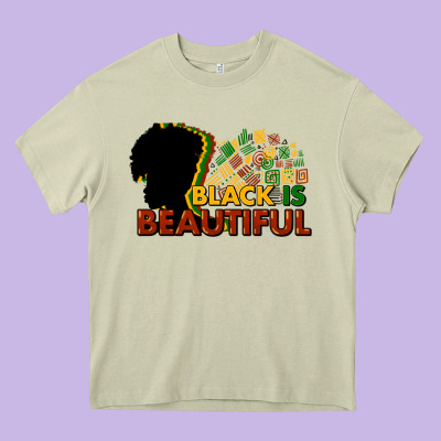 Black Is Beautiful Heavy Core Tee Designed By Nancycooperartshop