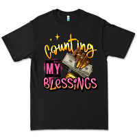 Black counting my blessings afro hands Premium Tee - RanaPortraitStore