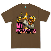 Cacao counting my blessings afro hands Premium Tee - RanaPortraitStore