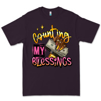 Plum counting my blessings afro hands Premium Tee - RanaPortraitStore
