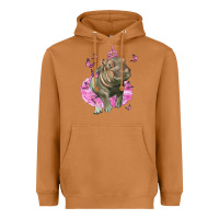 Meerkat Baby Hippo With Tutu Heavyweight Hoodie - LillyAllenDesigns