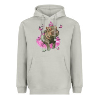 Moon Dust Baby Hippo With Tutu Heavyweight Hoodie - LillyAllenDesigns