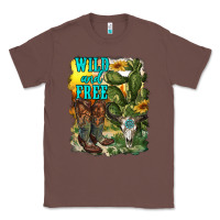 Chestnut wild and free cowgirl boots Classic Tee - RanaPortraitStore