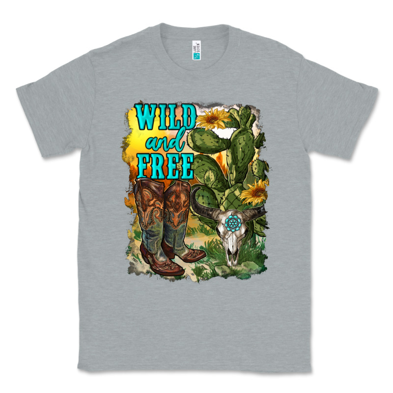 Wild And Free Cowgirl Boots Classic Tee by RanaPortraitStore | Teevron