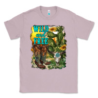 Lilac wild and free cowgirl boots Classic Tee - RanaPortraitStore