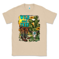 Mushroom wild and free cowgirl boots Classic Tee - RanaPortraitStore