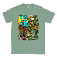 Sage wild and free cowgirl boots Classic Tee - RanaPortraitStore