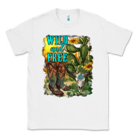 White wild and free cowgirl boots Classic Tee - RanaPortraitStore