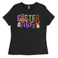 Black Easter Vibes Ladies Tee - BundleAndBundleShop
