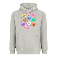 Moon Dust womens valentine candy heart valentines day vneck Heavyweight Hoodie - tuanDangUi