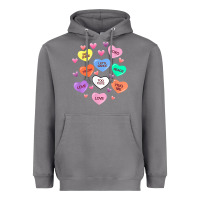 Storm womens valentine candy heart valentines day vneck Heavyweight Hoodie - tuanDangUi