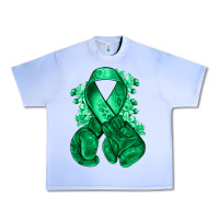 Grape Ice Emerald green ribbon Liver Cancer boxing gloves Urban Heavy Tee - NancyCooperArtShop