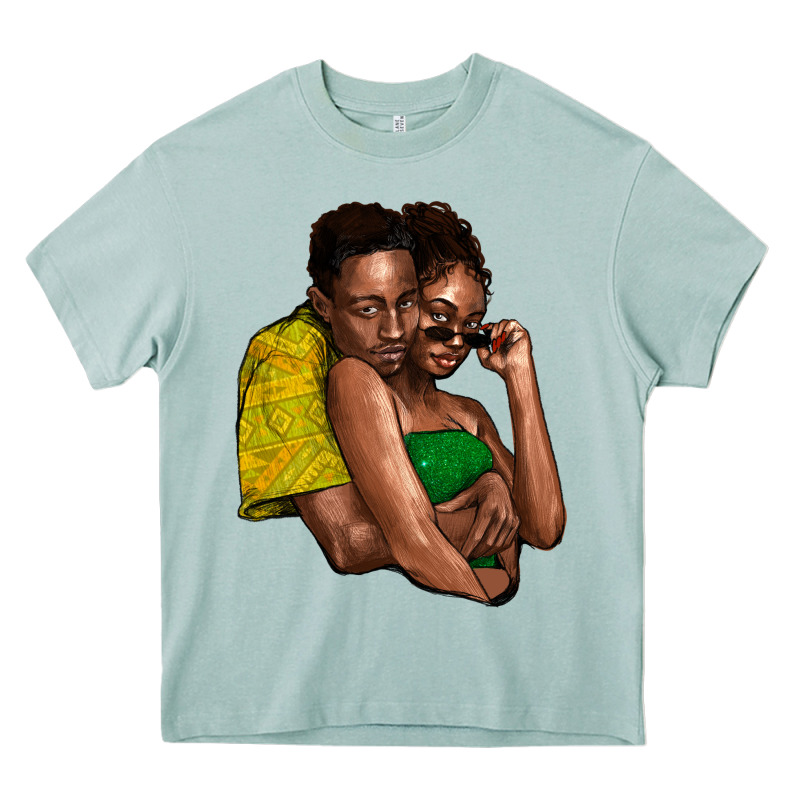 Black Couple Heavy Core Tee by NancyCooperArtShop | Teevron
