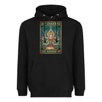 Black my chakras are aligned af vintage yoga meditation Heavyweight Hoodie - tuanDangUi