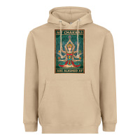 Mushroom my chakras are aligned af vintage yoga meditation Heavyweight Hoodie - tuanDangUi