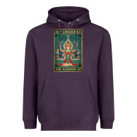 Plum my chakras are aligned af vintage yoga meditation Heavyweight Hoodie - tuanDangUi