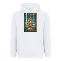 White my chakras are aligned af vintage yoga meditation Heavyweight Hoodie - tuanDangUi