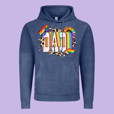 Dad Pride Vintage Hoodie Designed By Nancycooperartshop