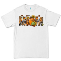 White Western Mom With Pumpkins Premium Tee - BundleAndBundleShop
