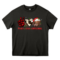 Asphalt peace love christmas Heavy Core Tee - JahusDesignShop