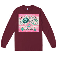 Burgundy #vettechlife Long Sleeve Tee - TumblerDesignByShophia