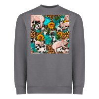 Storm american yorkshire pig seamless pattern Heavyweight Sweatshirt - FaDigitalArtStudio