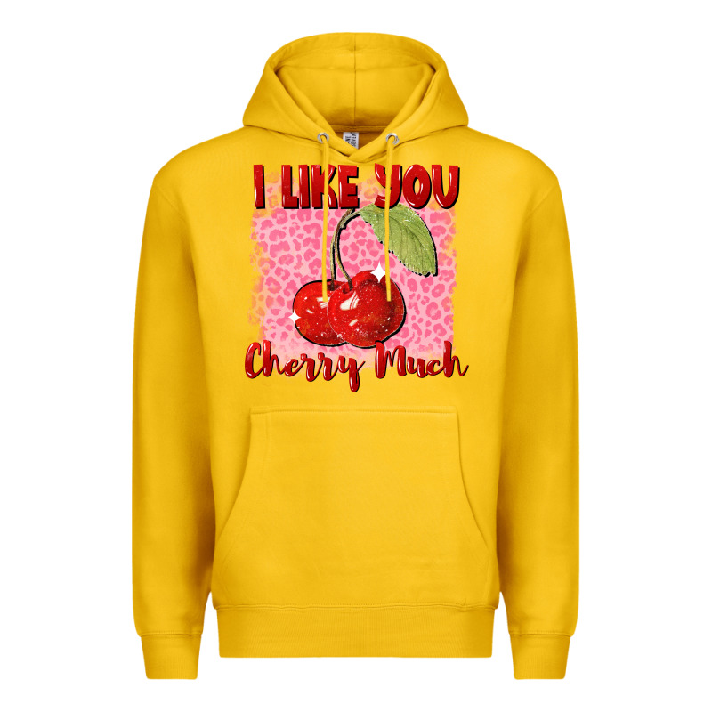 I Like You Cherry Much Premium Hoodie by FaDigitalArtStudio | Teevron