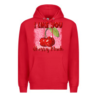 Red i like you cherry much Premium Hoodie - FaDigitalArtStudio