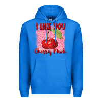 True Royal i like you cherry much Premium Hoodie - FaDigitalArtStudio